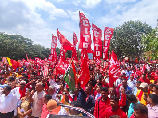 250 million Indian workers and farmers on the streets in a national strike