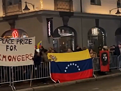 Hundreds protest Machado Peace Prize award in Oslo