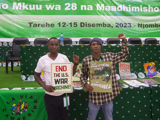 One of Africa’s Largest Peasant Organizations Condemns Israel’s Genocide in Palestine