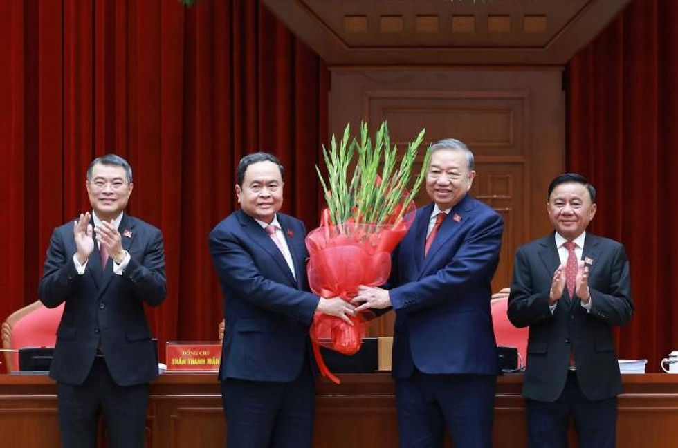 Cuba's leaders congratulate To Lam and Vietnam for a successful 14th Congress