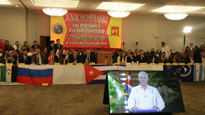 Solidarity with Cuba at the 30th International Seminar "Parties and a New Society"