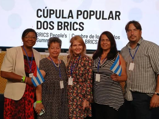 Cuban delegation attends the BRICS People's Summit