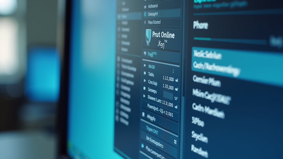 Close-up view of a computer screen displaying medical billing software interface