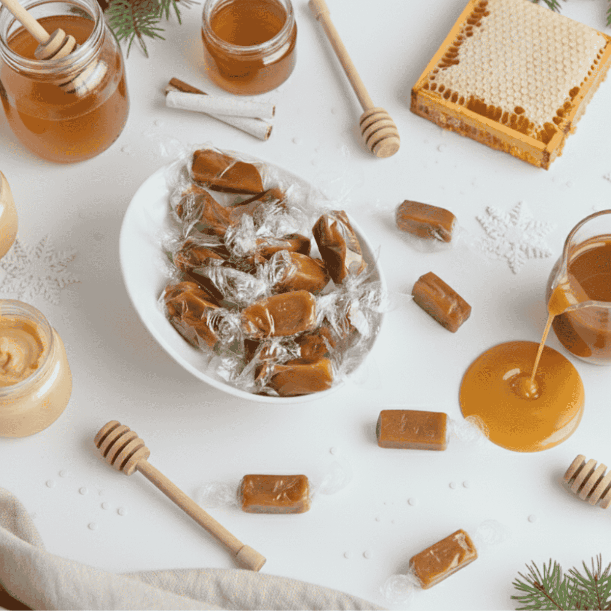 Bonbon caramel au miel