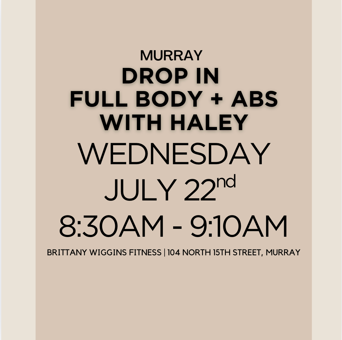 Cardio KB with Haley 7/22 8:30AM