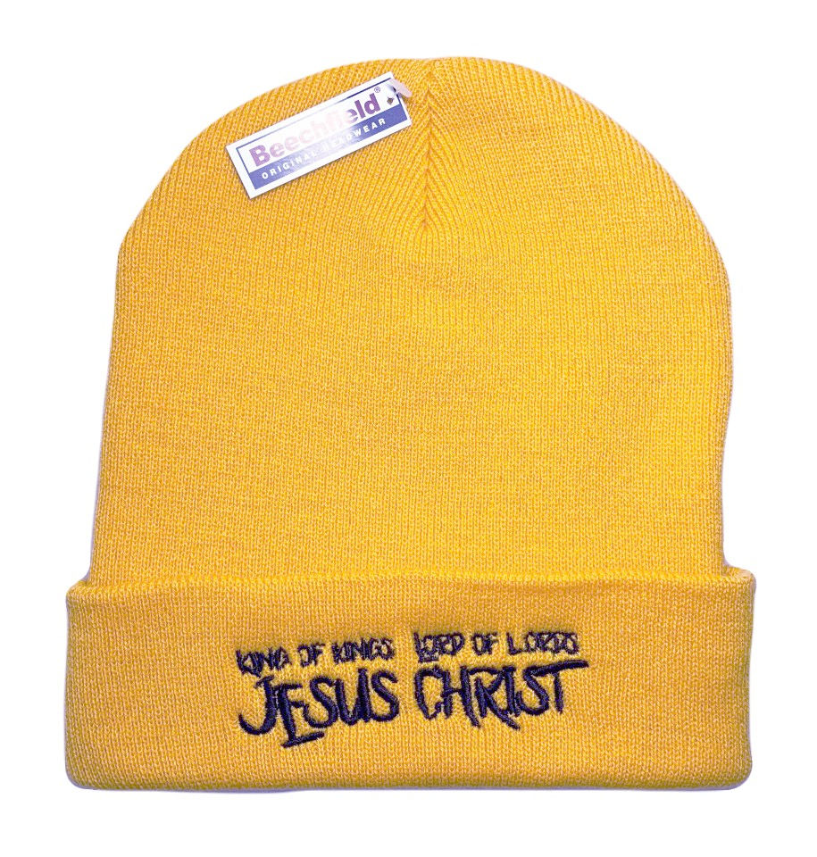 Thumbnail: JESUS CHRIST KING OF KINGS LORD OF LORDS BEANIES