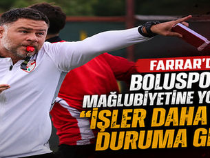 FARRAR’DAN BOLUSPOR’UN MAĞLUBİYETİNE YORUM: “İŞLER DAHA ZOR DURUMA GELDİ”