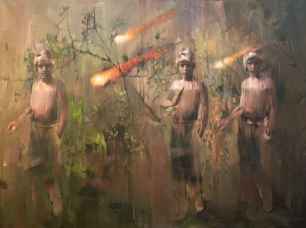 Triplum levitatis, 145 x 180 cm, akryl na plátne