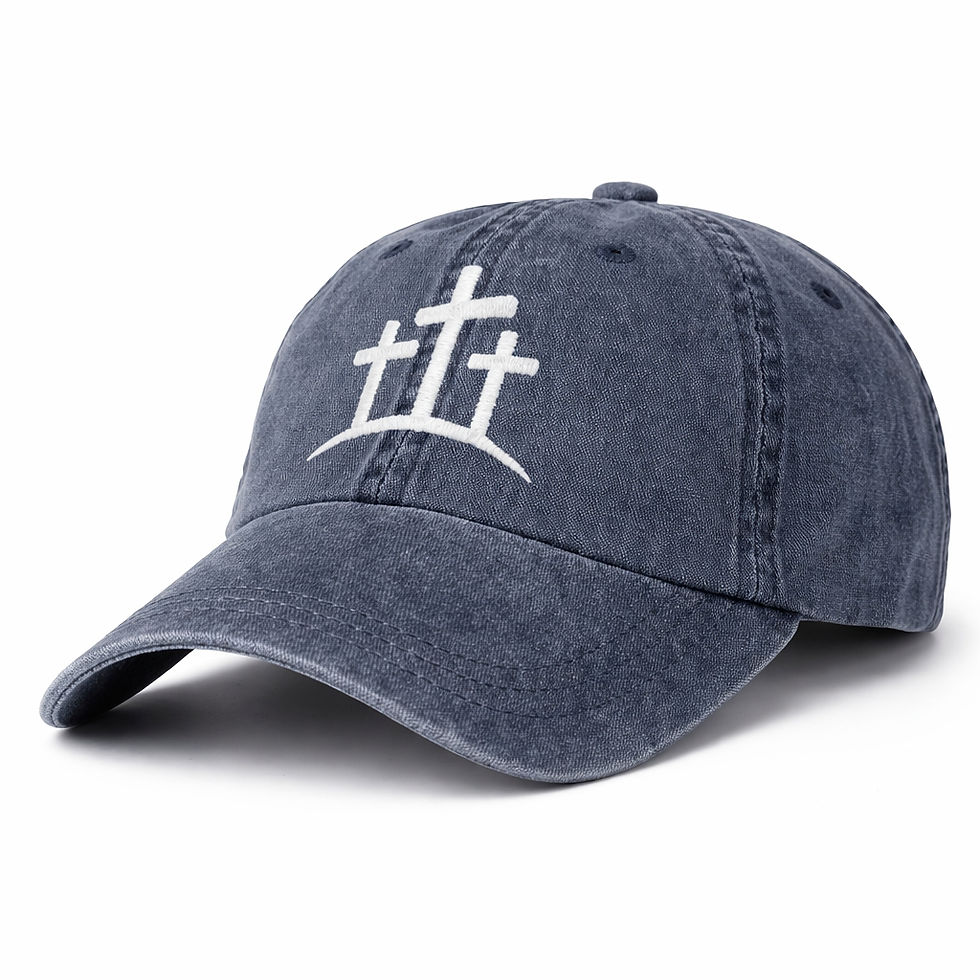 Navy cap with embroidered crosses.png