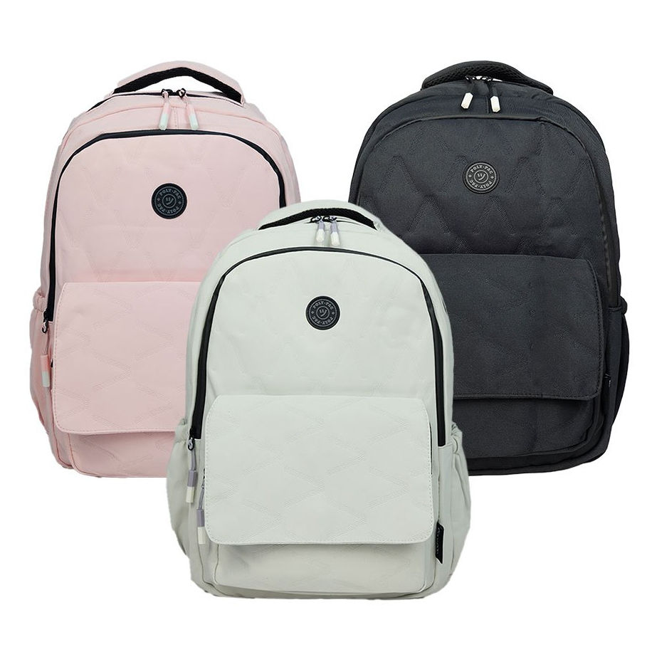Poly Pac 17" Plain Women Fashion Notebook Backpack Laptop Bags - PN2473