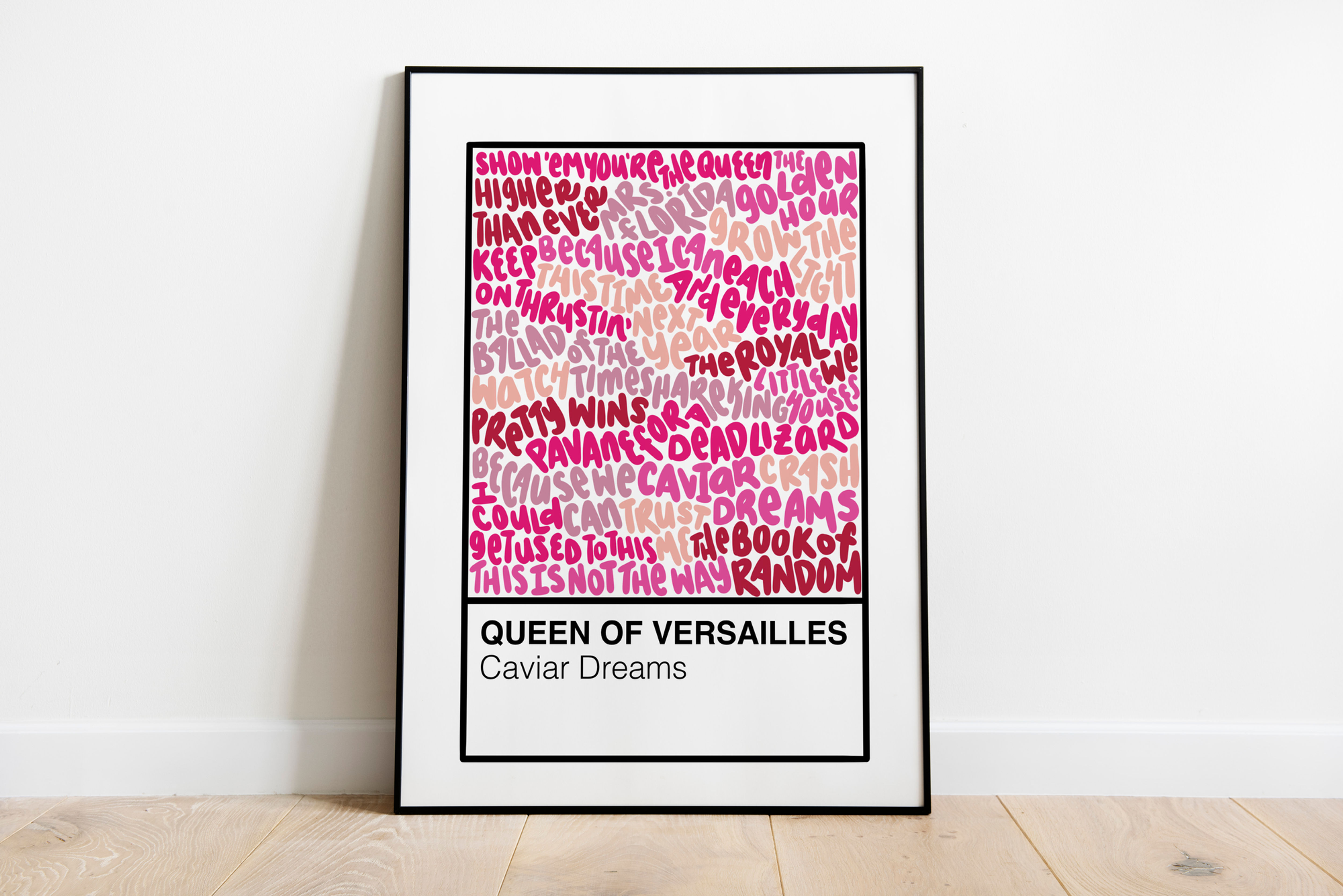 The Queen of Versailles Broadway Musical Color Swatch Art Print Poster
