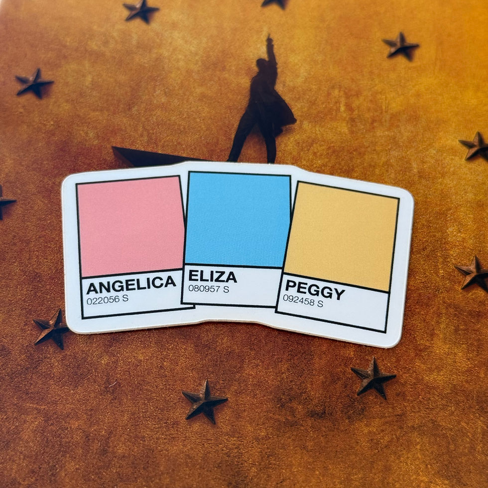 Schuyler Sisters Color Swatch | Hamilton Broadway Musical Vinyl Sticker