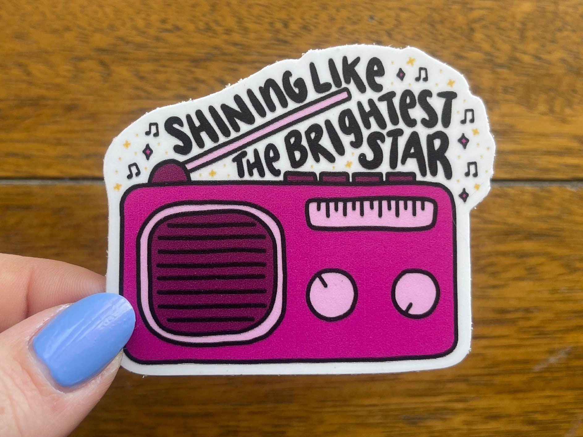 Midnight Radio | Hedwig  Broadway Musical Handlettered Vinyl Sticker