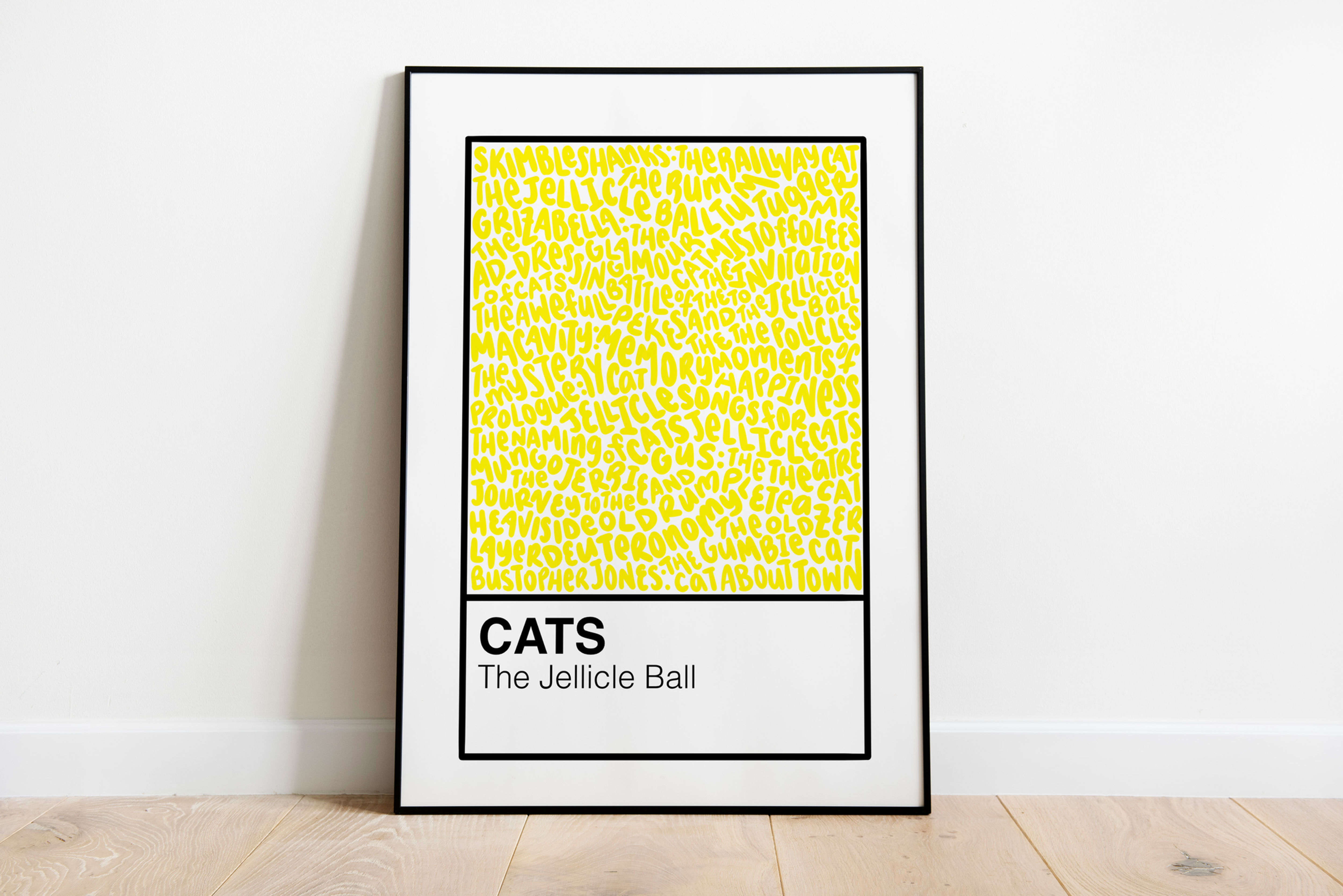 Cats: The Jellicle Ball Broadway Musical Color Swatch Art Print Poster