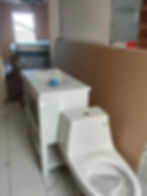 Residential Bathroom White Fixtures