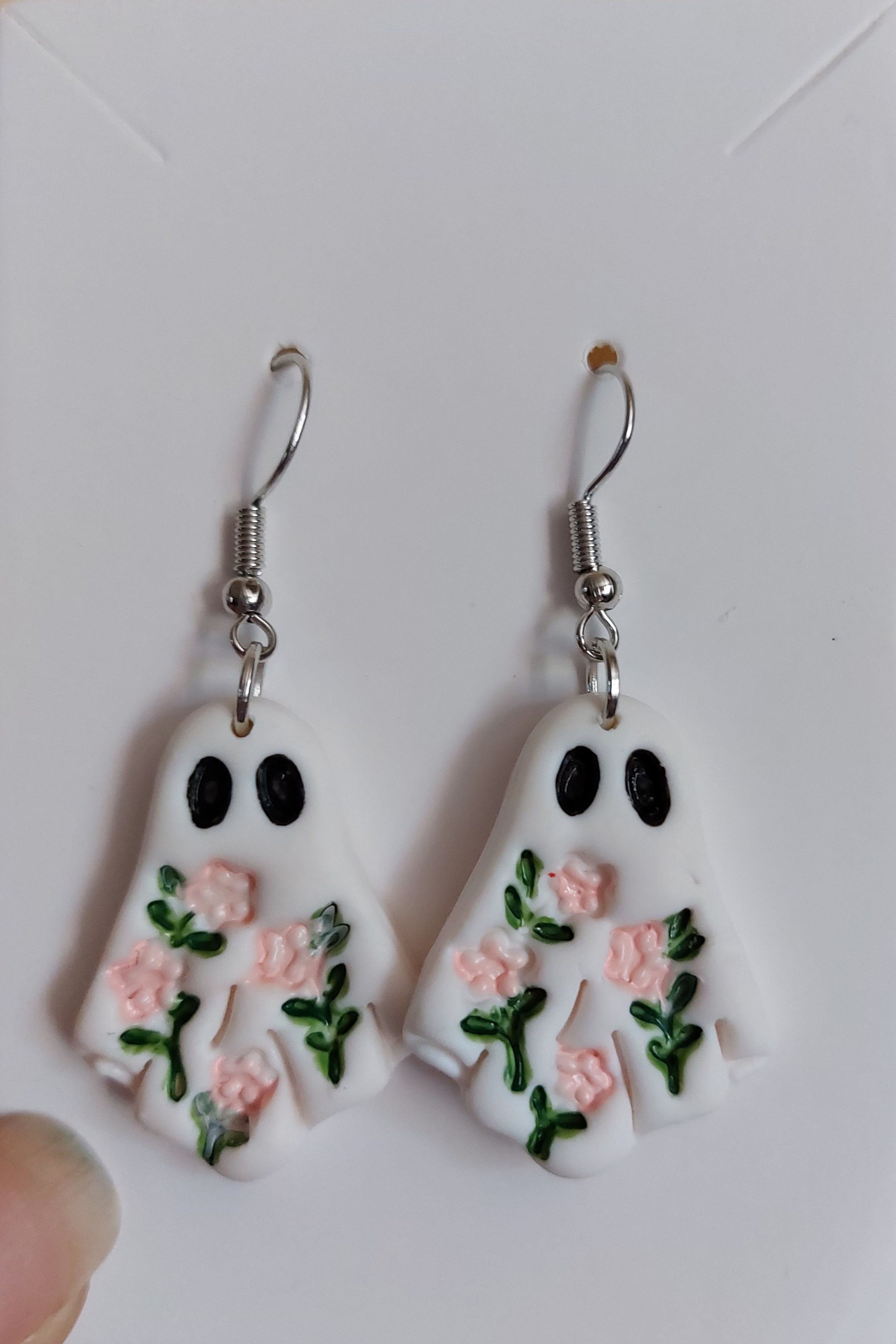Lightweight Ghost Halloween earrings 