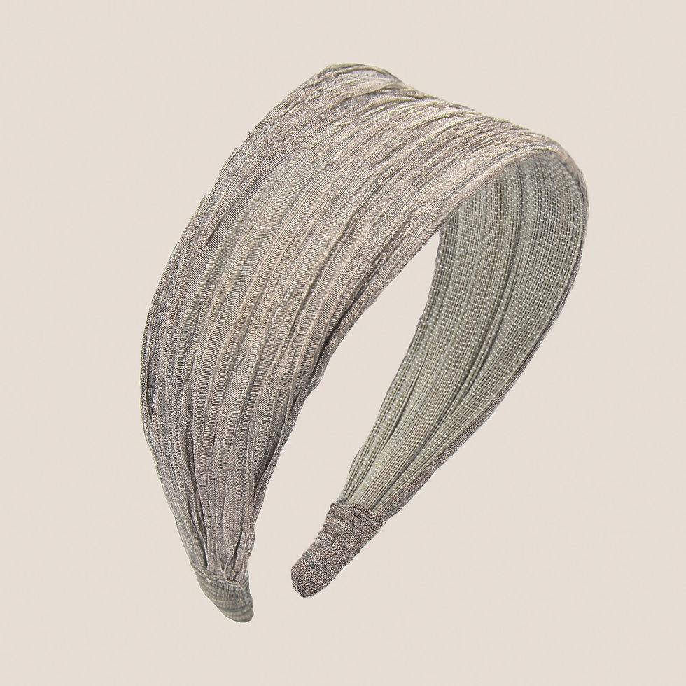 Thumbnail: Sophie - Banana &amp; Organdi Tree Green Headband