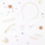 Thumbnail: Leather &amp; pearl hair clip - Fine frame 8cm