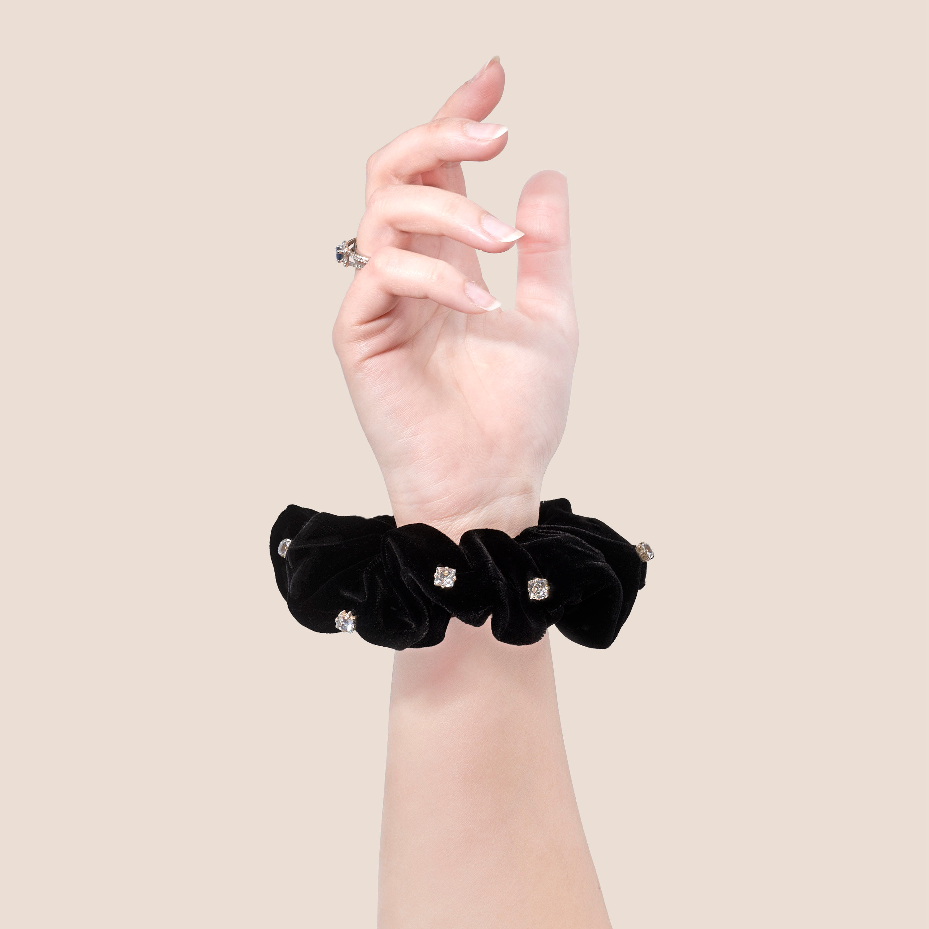 Nathalie - Chouchou Velours & Swarovski