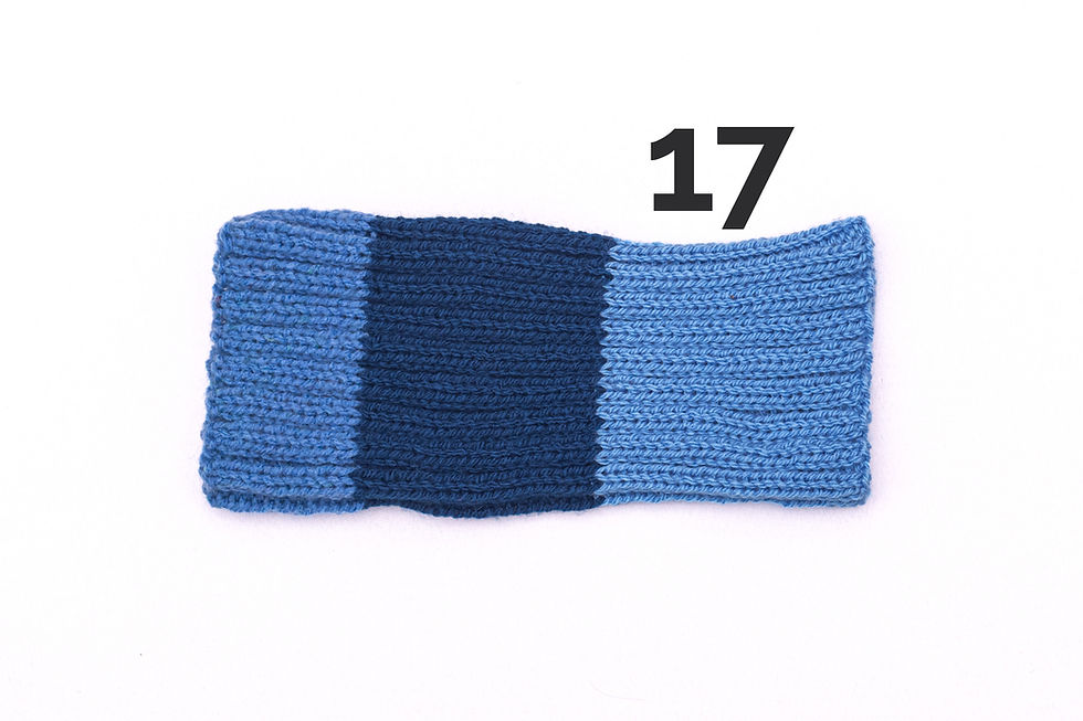 Thumbnail: Striped Knitted or Crocheted Snood - Various Designs