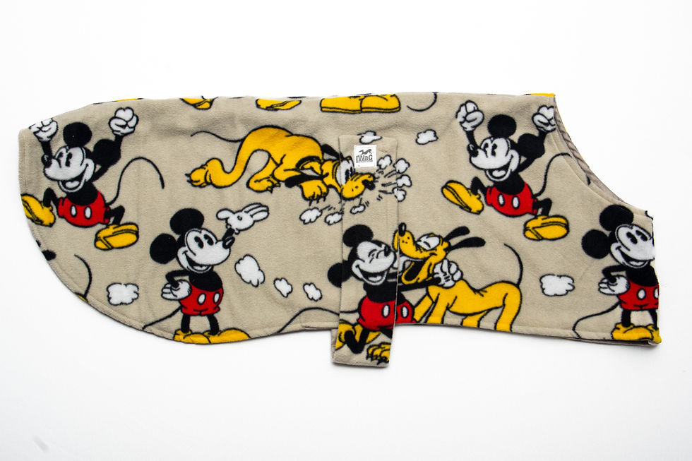 Thumbnail: Mickey Mouse and Pluto polar fleece and microsuede coat