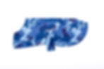 Blue camo polar fleece and flannelette coat