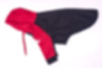 Red and Black Dino hooded fleece coat - MEDIUM