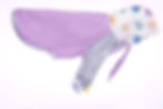 Purple and Grey Polar Fleece Greyhound Hoodie - SMALL