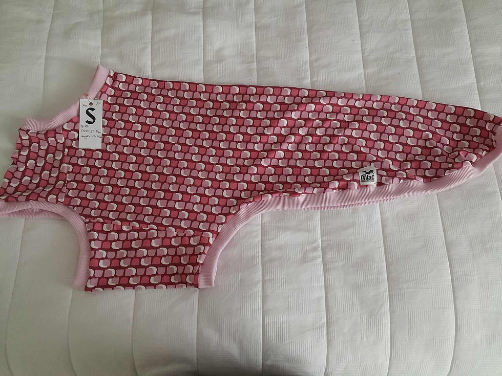 Pink Geometric lightweight tank top - SMALL