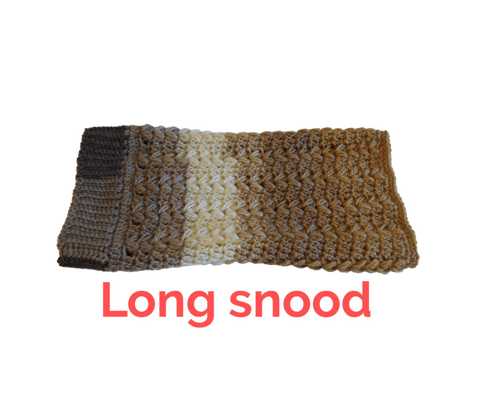 Crocheted Snood - Browns
