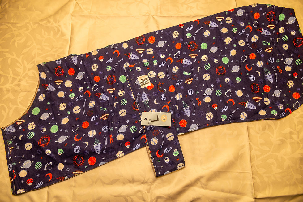 Space Explorer flannelette and suede coat - LARGE
