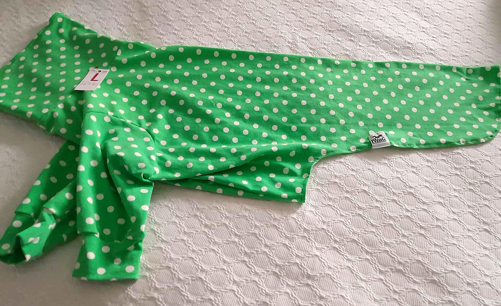Roddy's Spotty Dots lightweight turtleneck sweater - LARGE