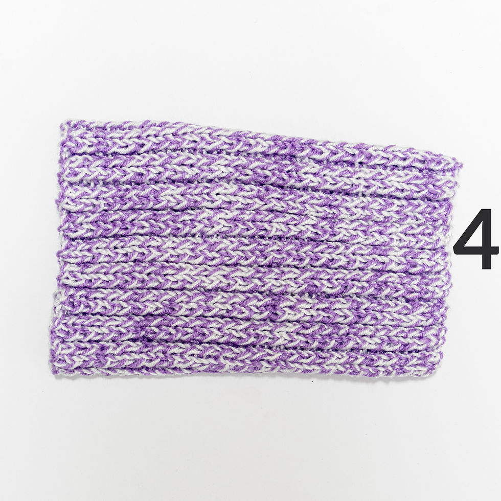 Thumbnail: Purple Knitted or Crocheted Snood - Various Designs