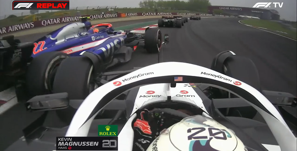 Magnuseen y Tsunoda toque incidente China // foto: F1