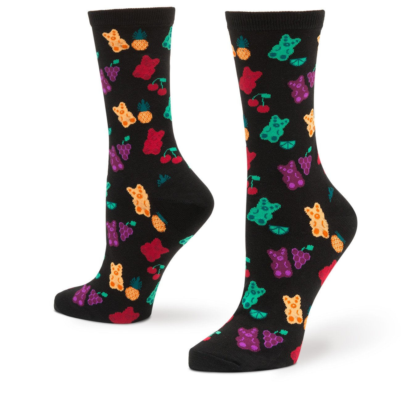 HOT SOX FRUITY GUMMY BEARS WOMEN'S CREW