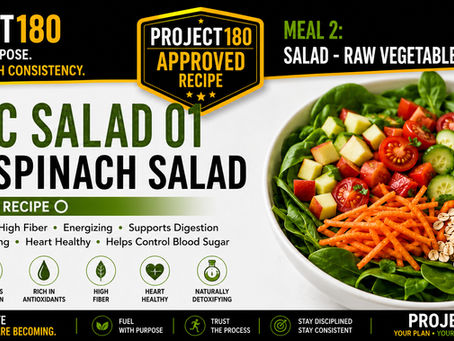 Basic Salad 01 – Raw Spinach Salad
