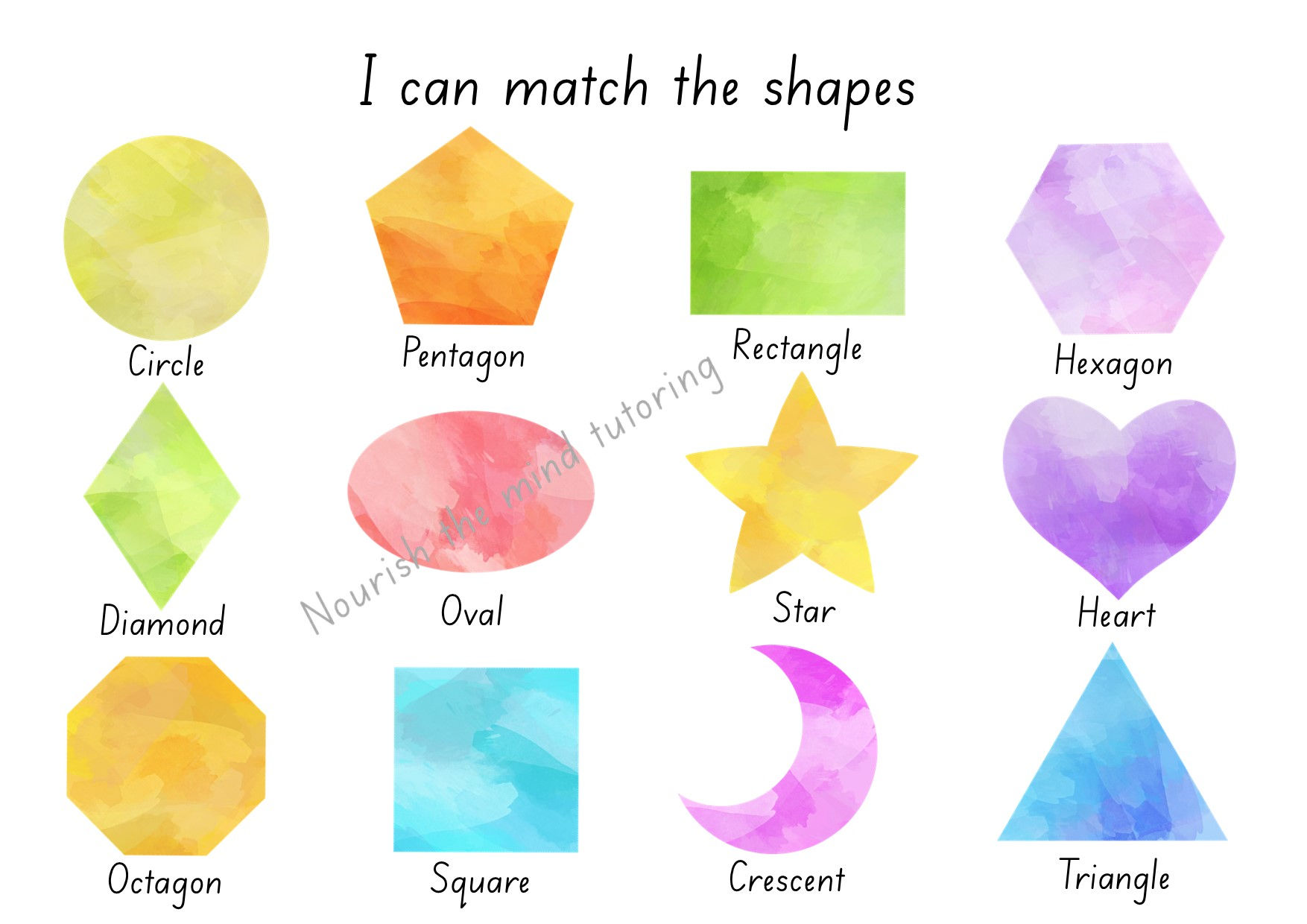 I can match the shapes