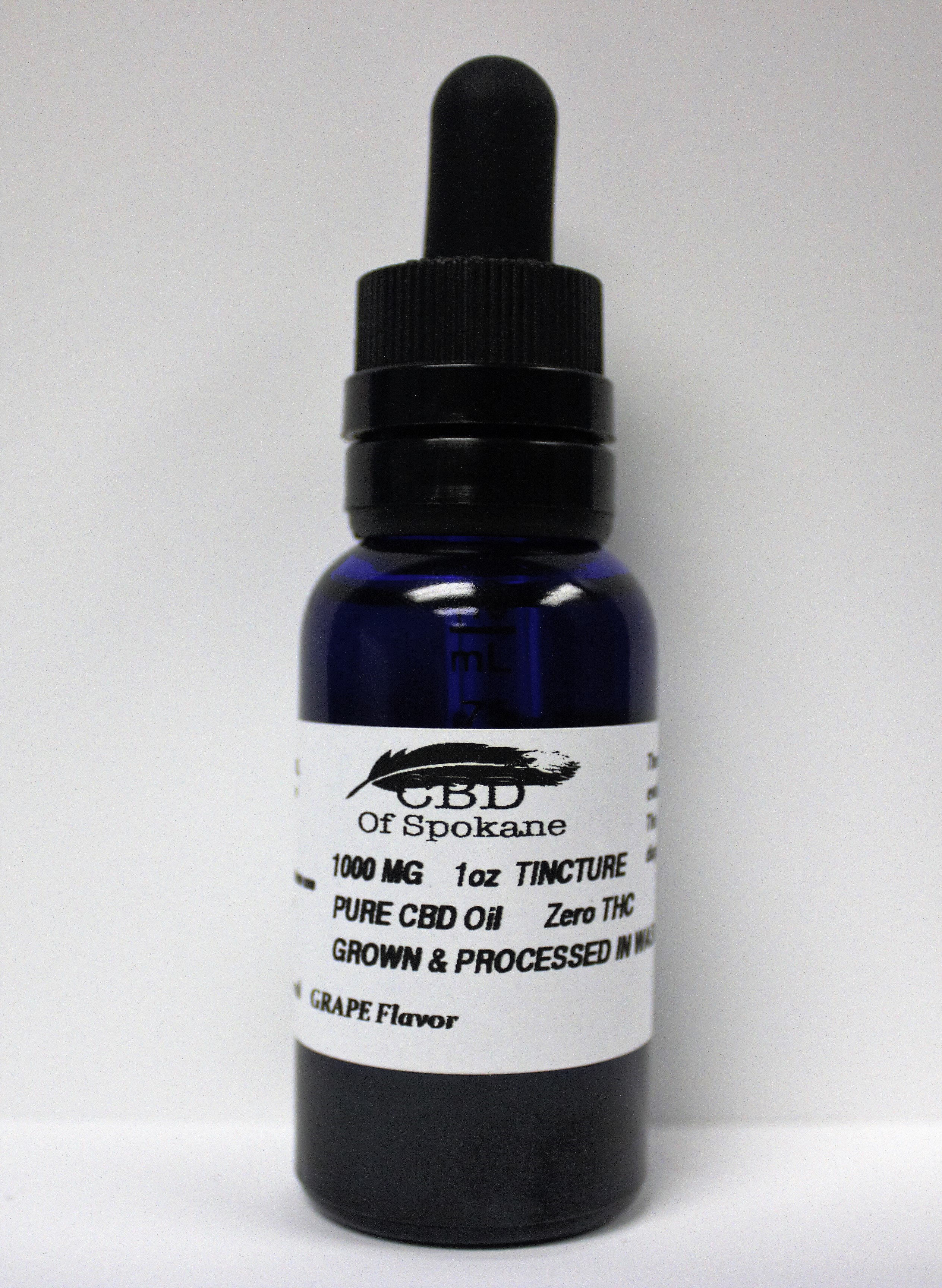 1000mg CBD Tincture, Full Spectrum, 1 oz