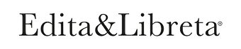 Logotipo de Edita&Libreta. Marca de papelería de autor y obra gráfica original creada por Carmen Moreno.