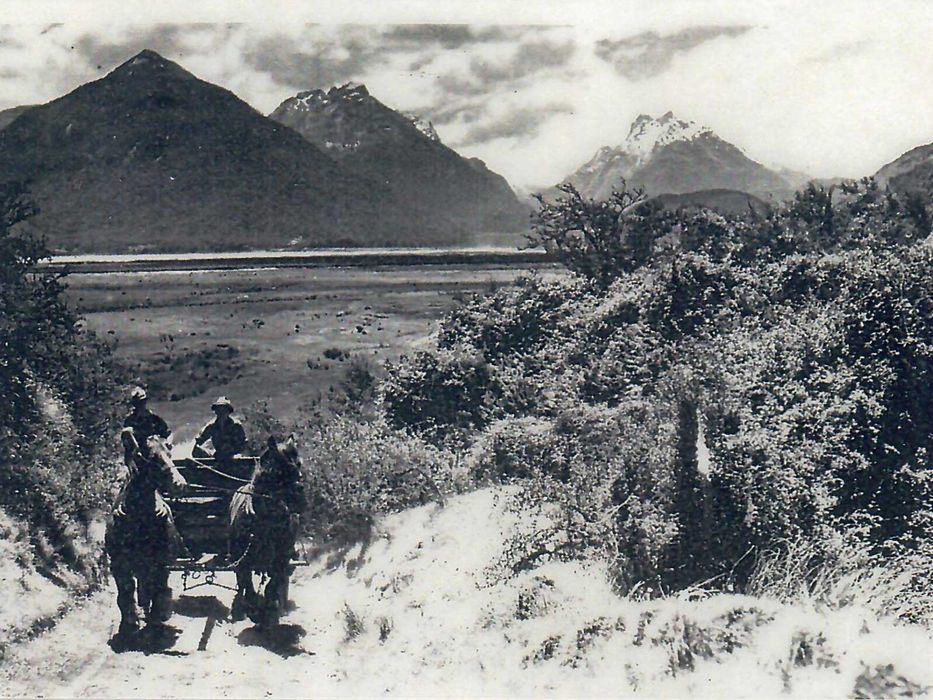 Charlie and Tim Hume at Dart Valley Station 1943