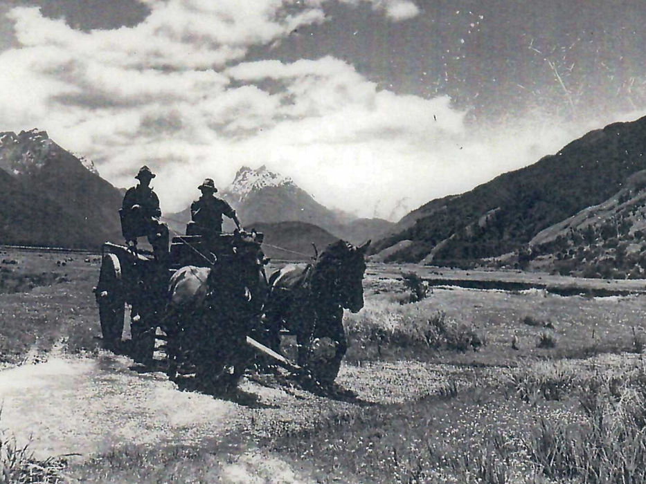 Charlie and Tim Hume at Dart Valley Station 1943