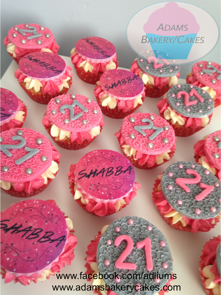 21st birthday cupcakes