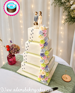 Charming Whimsicle wedding cake