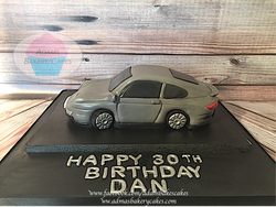 porsche 911 car cake