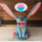 Stitch shaped cake