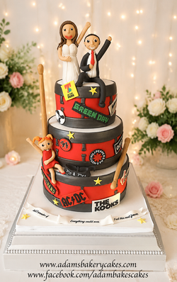 Festival wedding cake