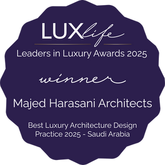 Best Luxury Architecture Design Practice 2025 – Saudi Arabia Awarded by LUXlife Magazine – Leaders in Luxury Awards 2025