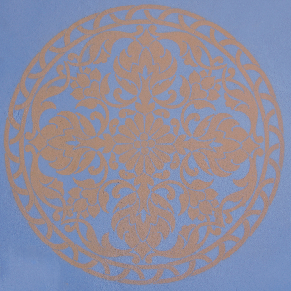 Sprayed Pigment Stencil