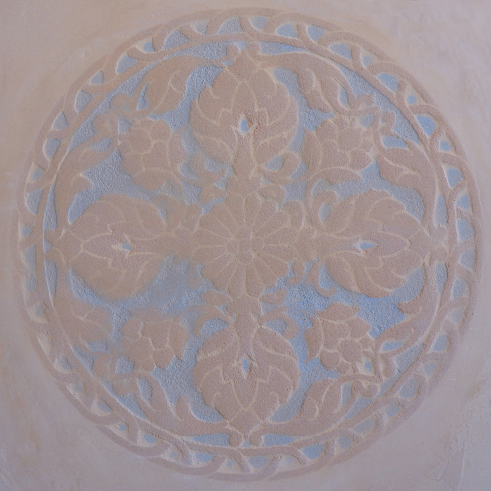 Antiqued Stencil