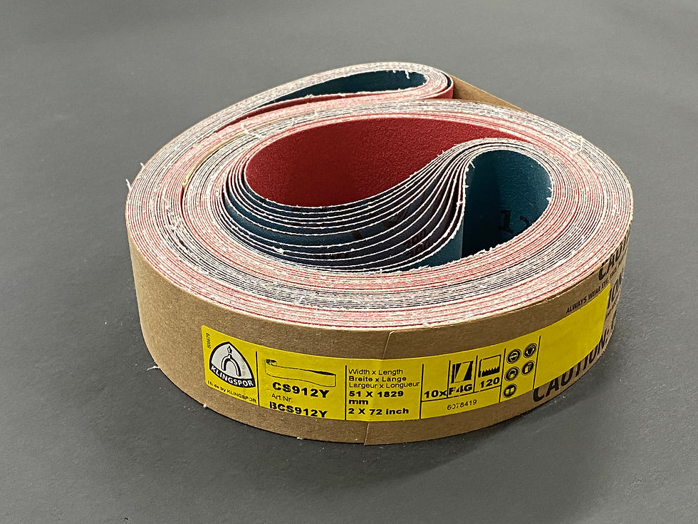 Thumbnail: 120 Grit, Klingspor Abrasives CS912Y Ceramic 2 x 72" Belt
